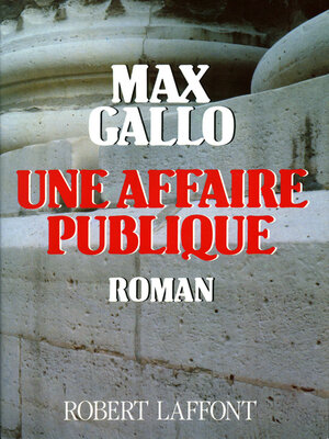 cover image of Une Affaire publique